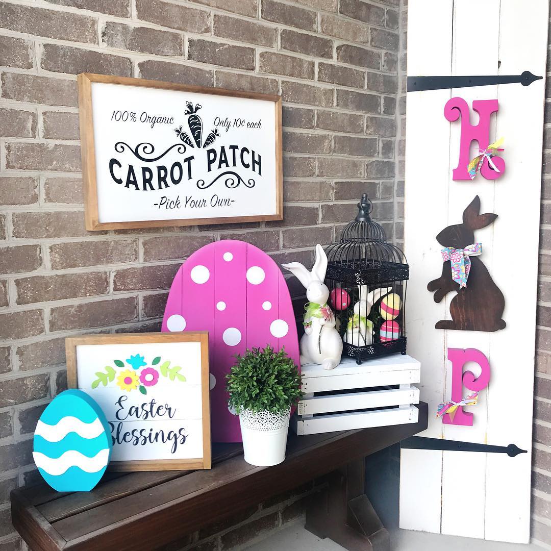 Playful Easter Corner With Bold Colors