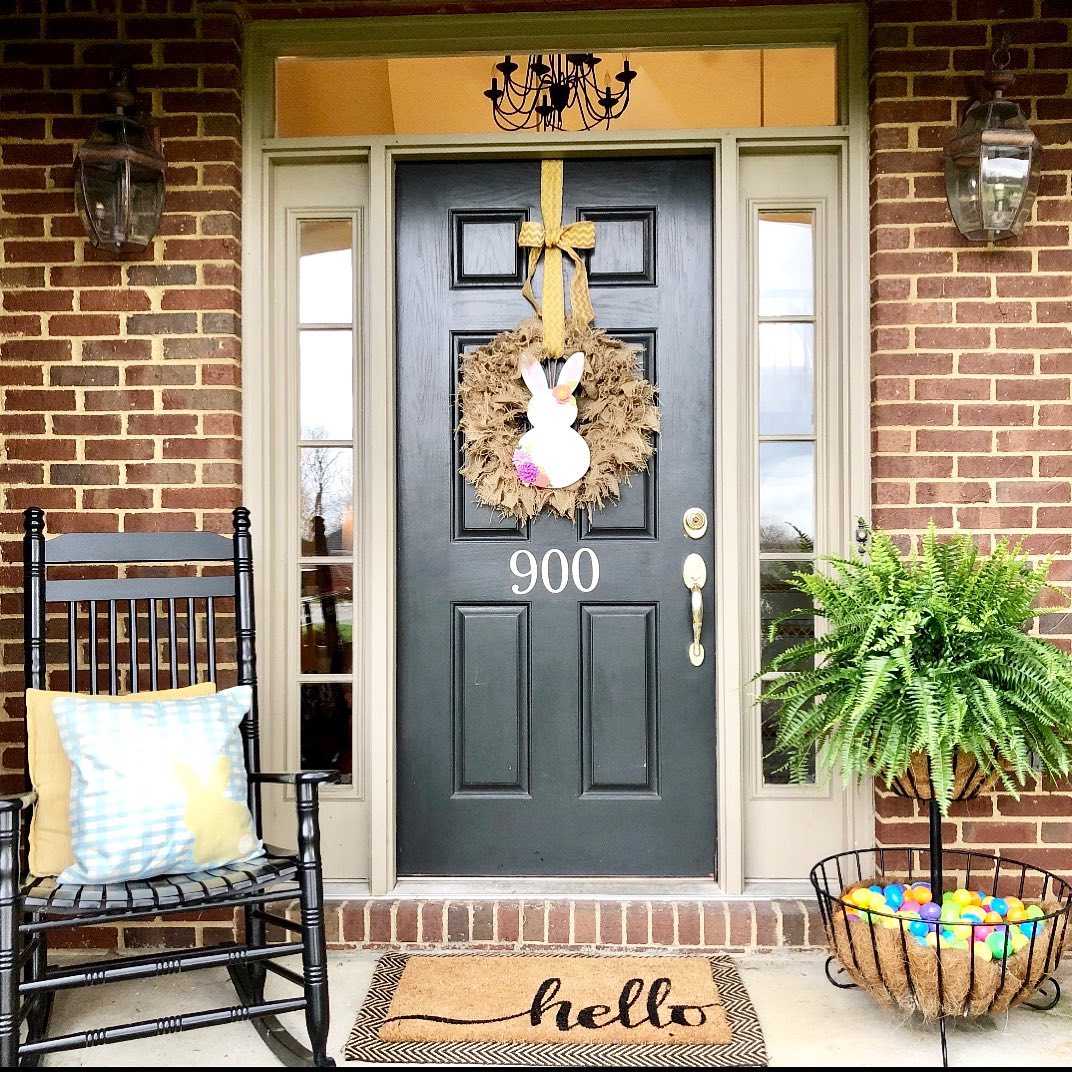 Classic Easter Porch With Simple Accents