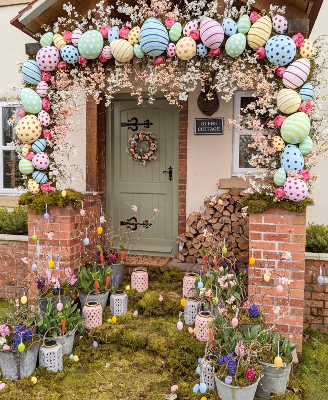 Fairy-Tale Easter Porch With Pastels