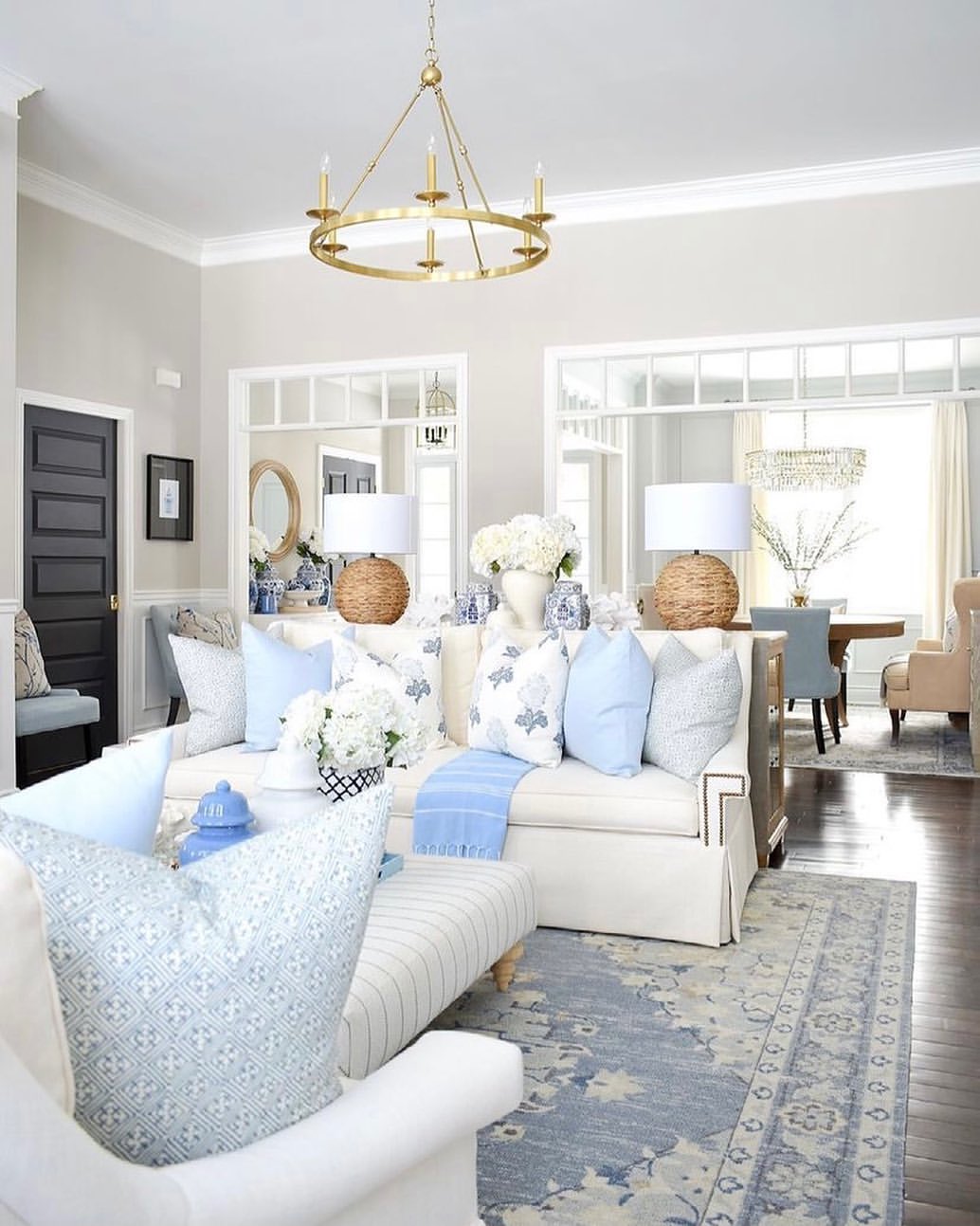 Coastal Blues And Elegant Layers Spring Home