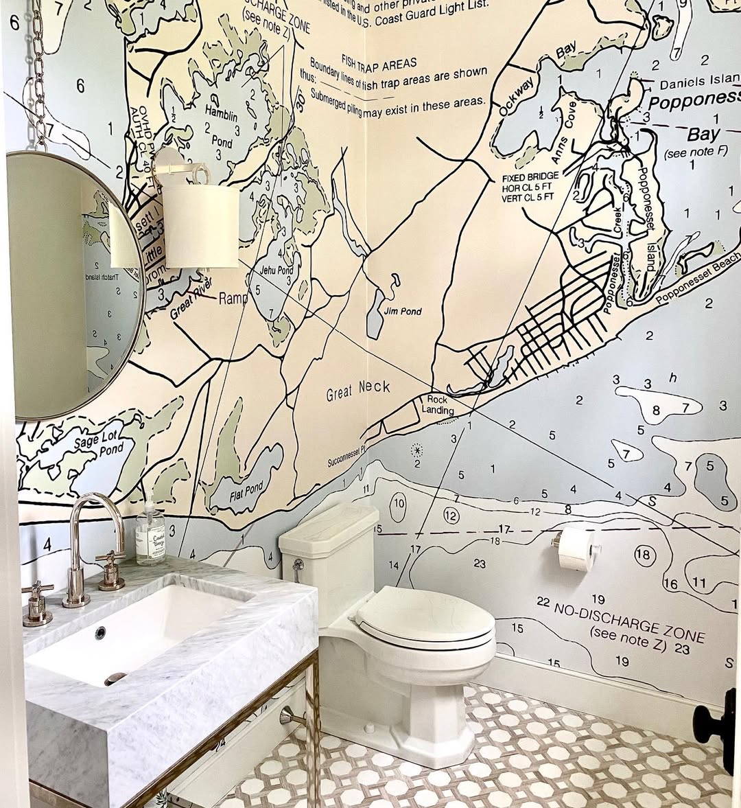 Coastal Maps As Statement Wall Decor