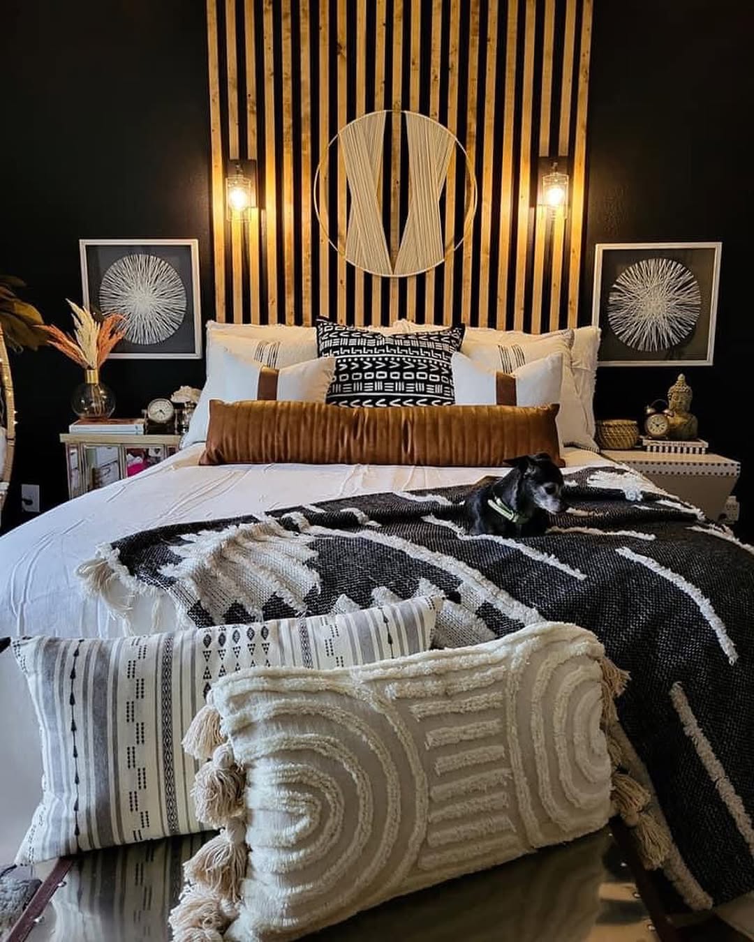 Afrohemian Bedroom Bold Layers And Textures