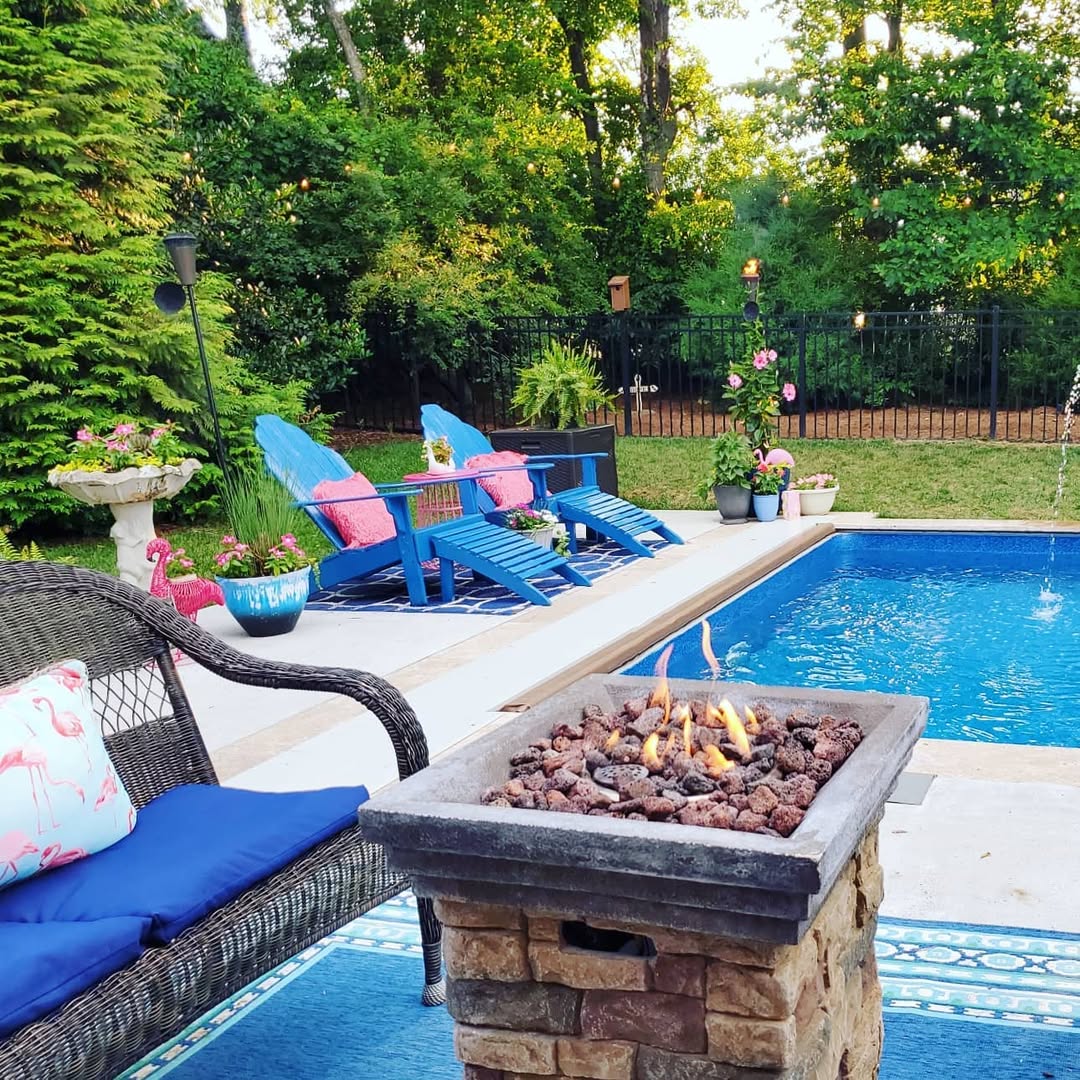 Vibrant Colors For A Playful Poolside