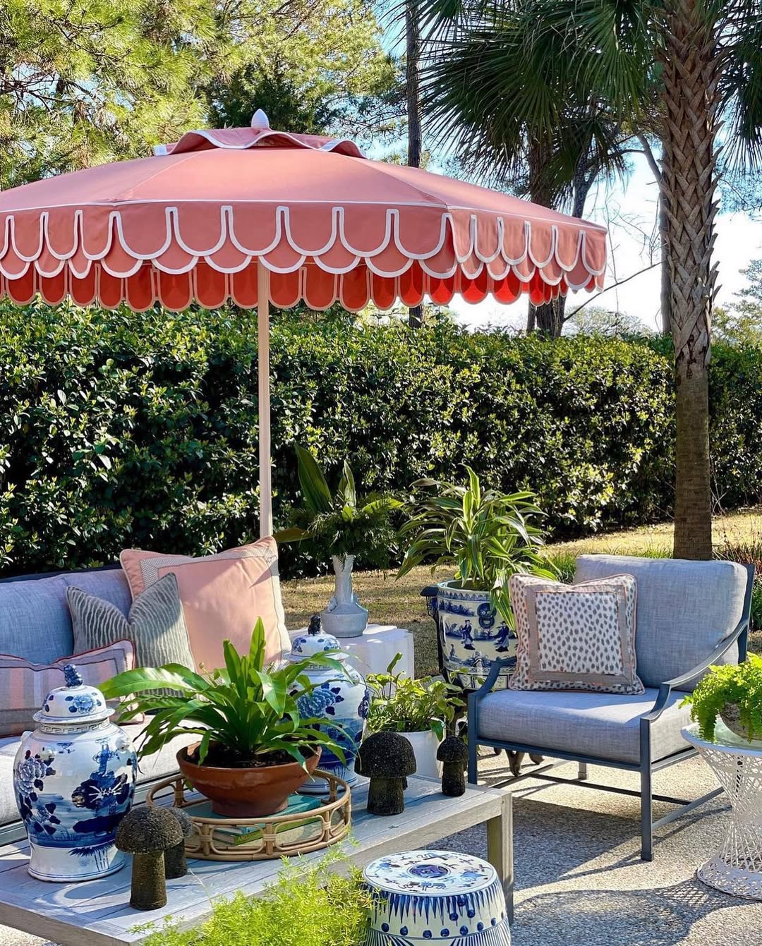 Bold Umbrella And Chinoiserie Accents