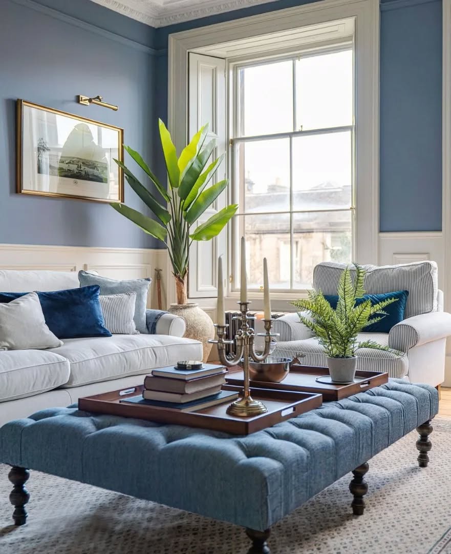 Timeless Elegance In Blue And Grey