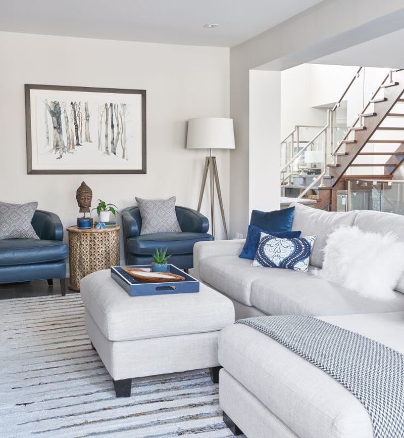 Modern Tranquility In Blue And Grey