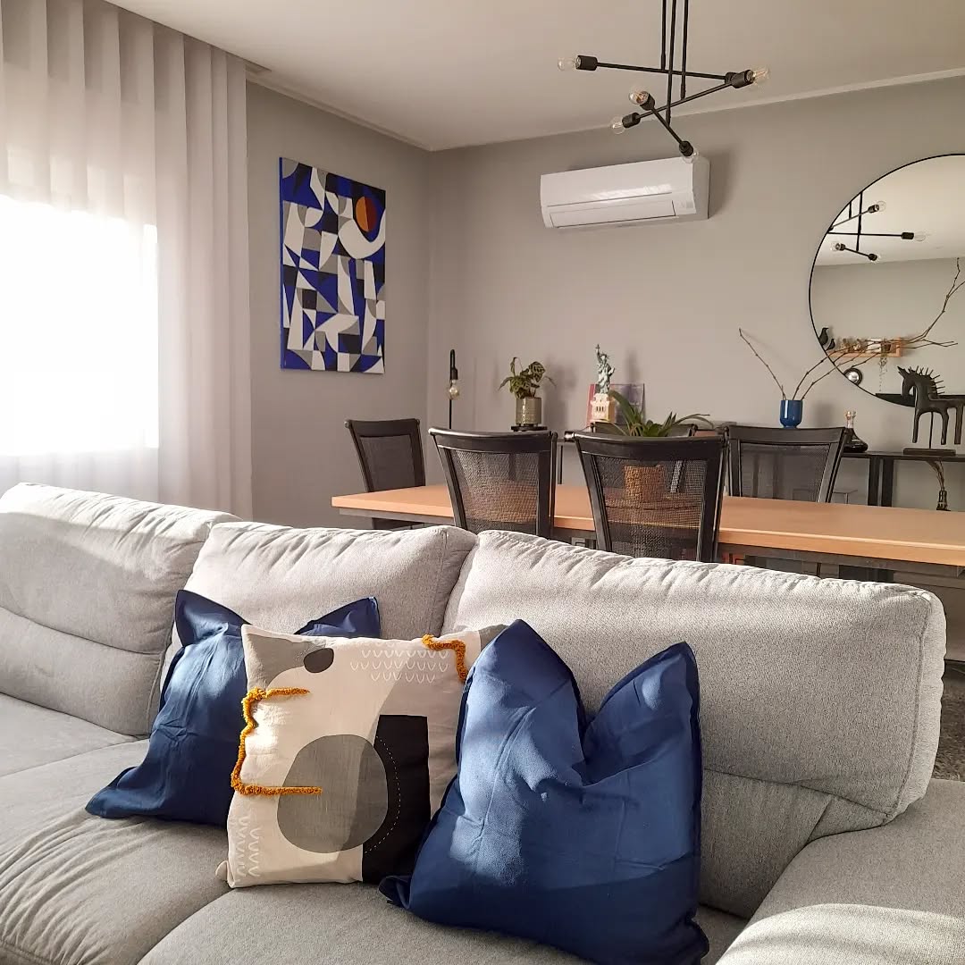 Contemporary Elegance In Blue And Grey