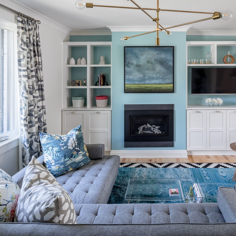 Bold And Playful In Blue And Grey