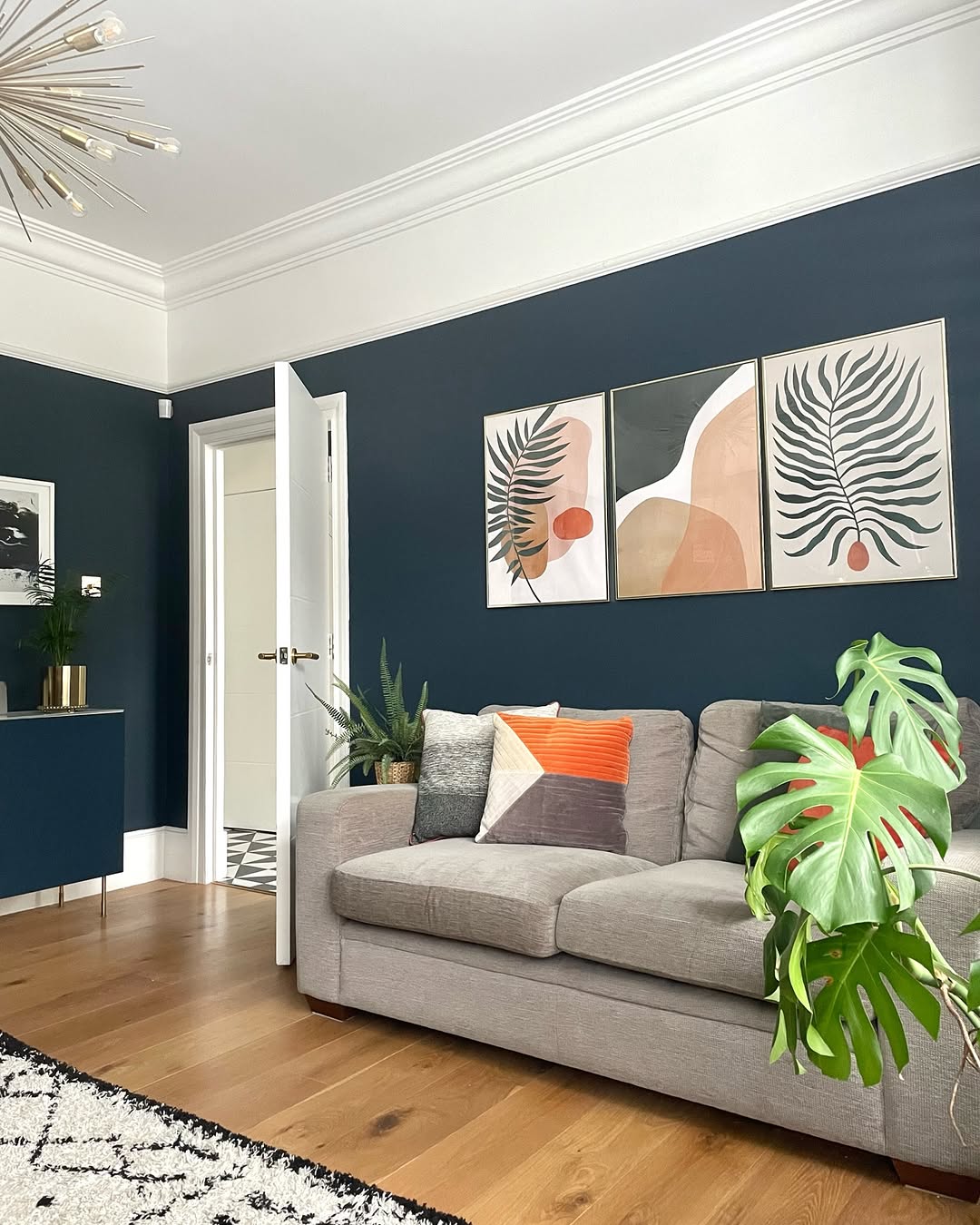 Bold Contrast In Blue And Grey
