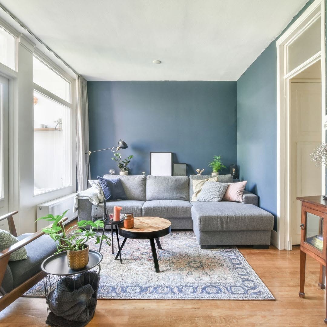 Cozy Simplicity In Blue And Grey