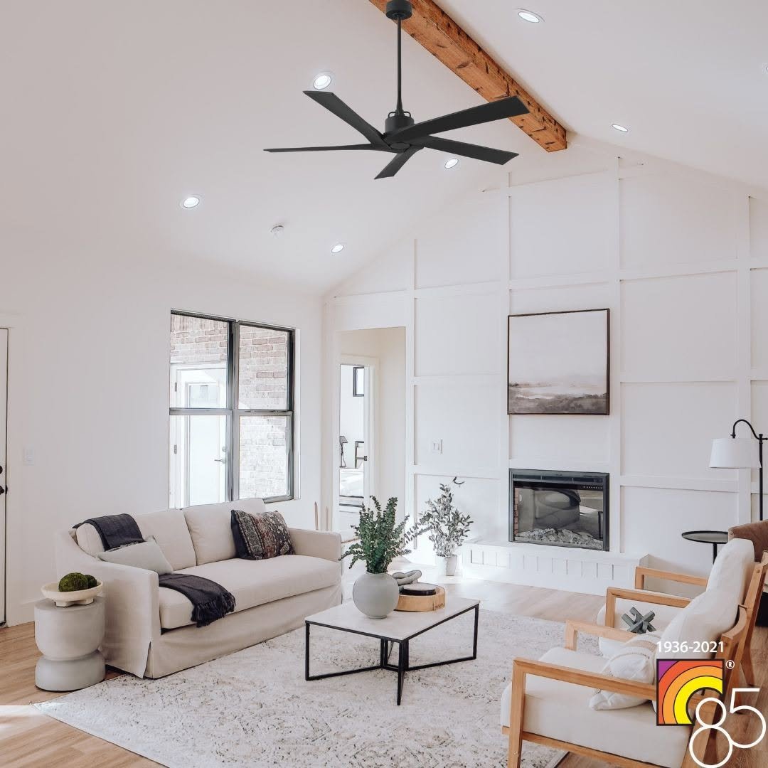 13. Modern Black Ceiling Fan For Balance