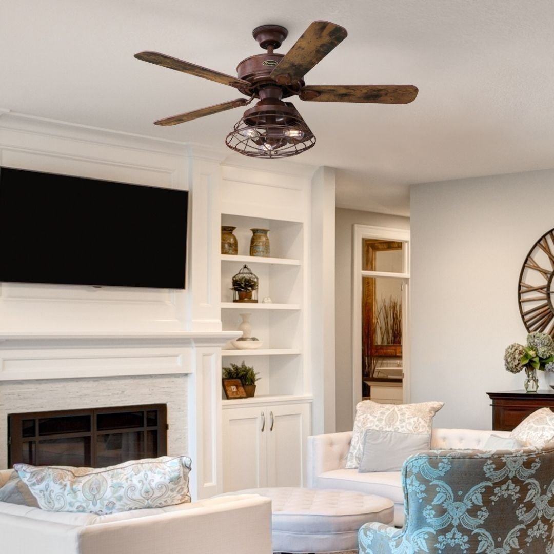 Rustic Wood Ceiling Fan For Character