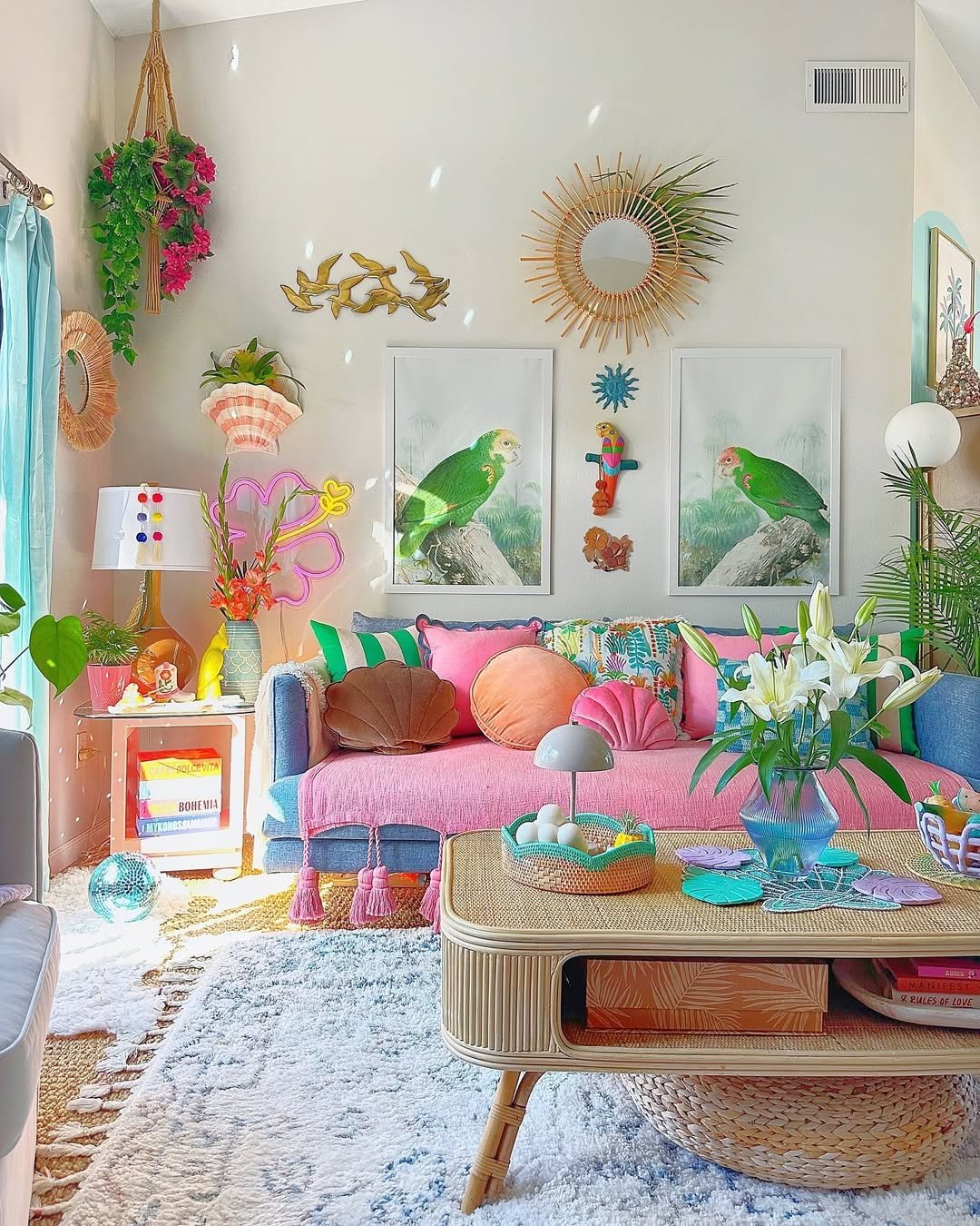 Tropical Flair And Playful Accents