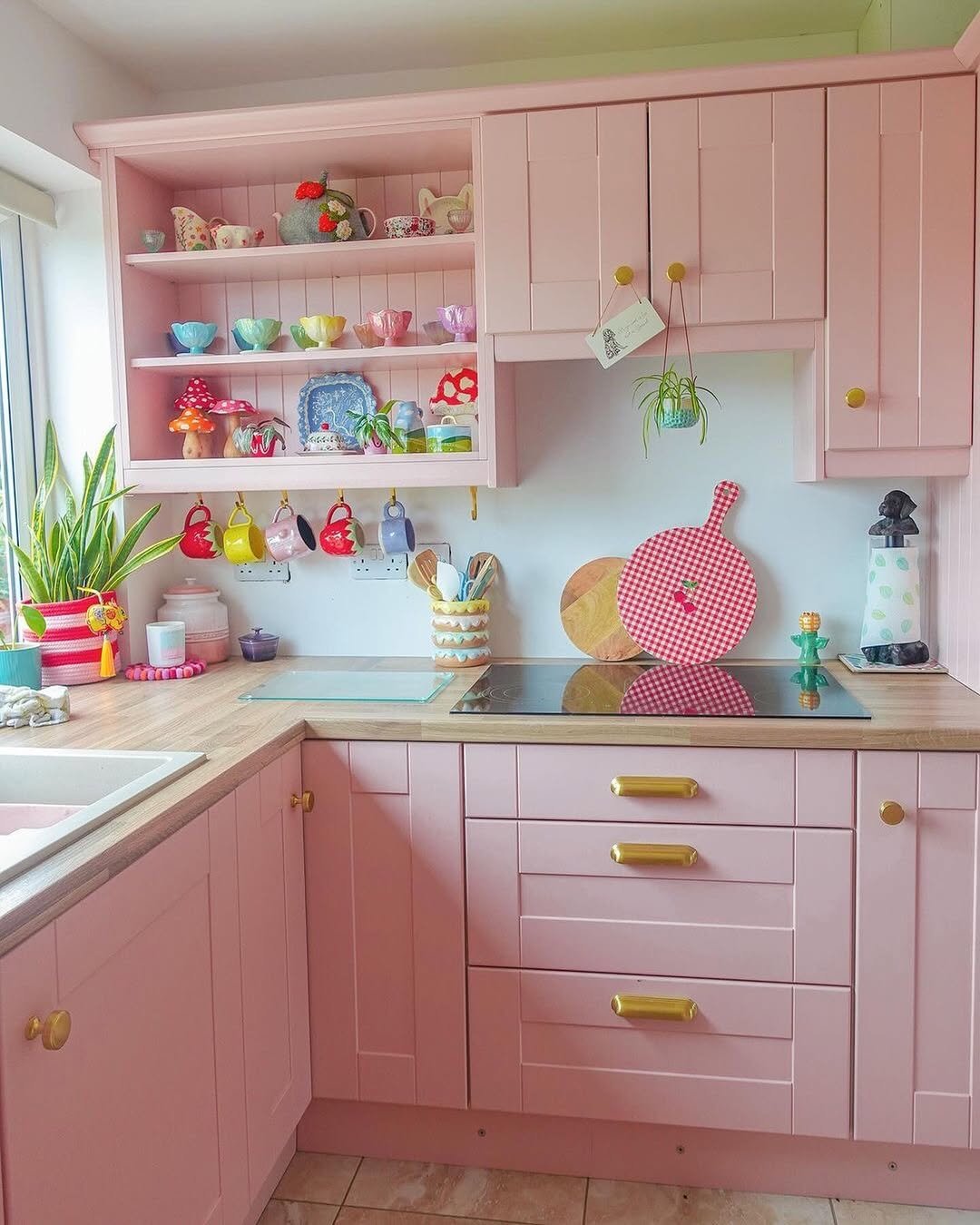 Vintage Charm In A Barbiecore Kitchen