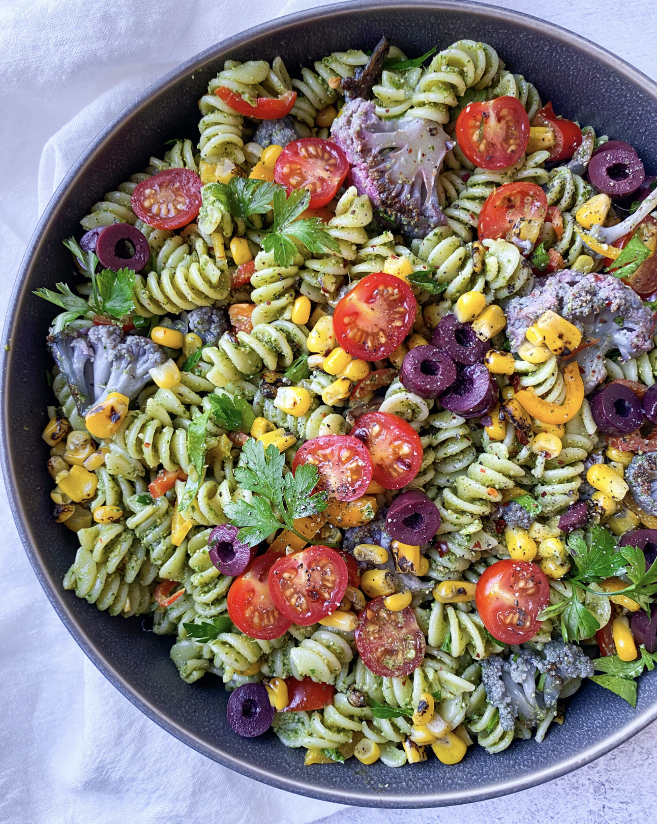 Primavera Pesto Pasta Salad