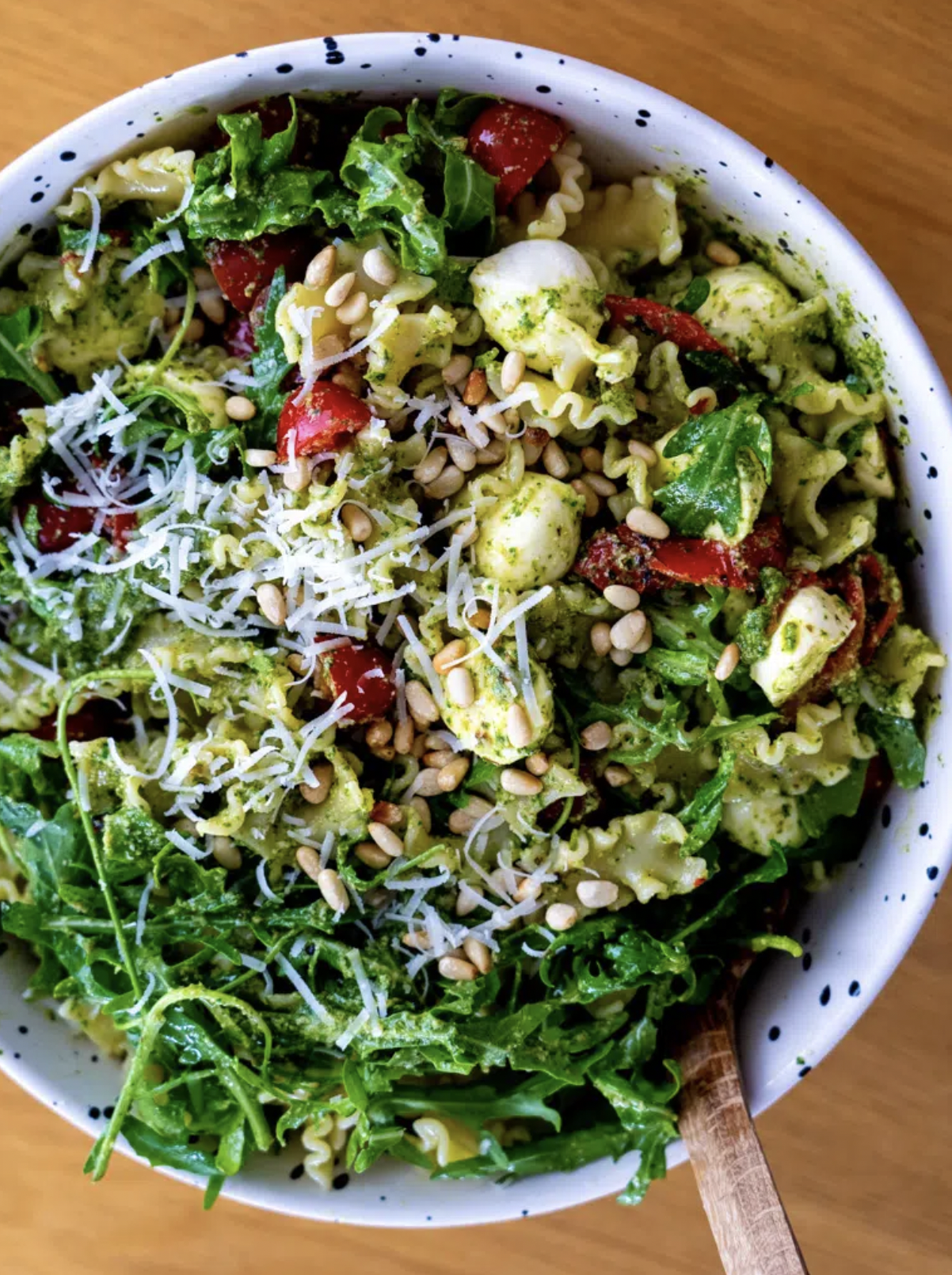 Cook Pesto Pasta Salad With Baby Bocconcini