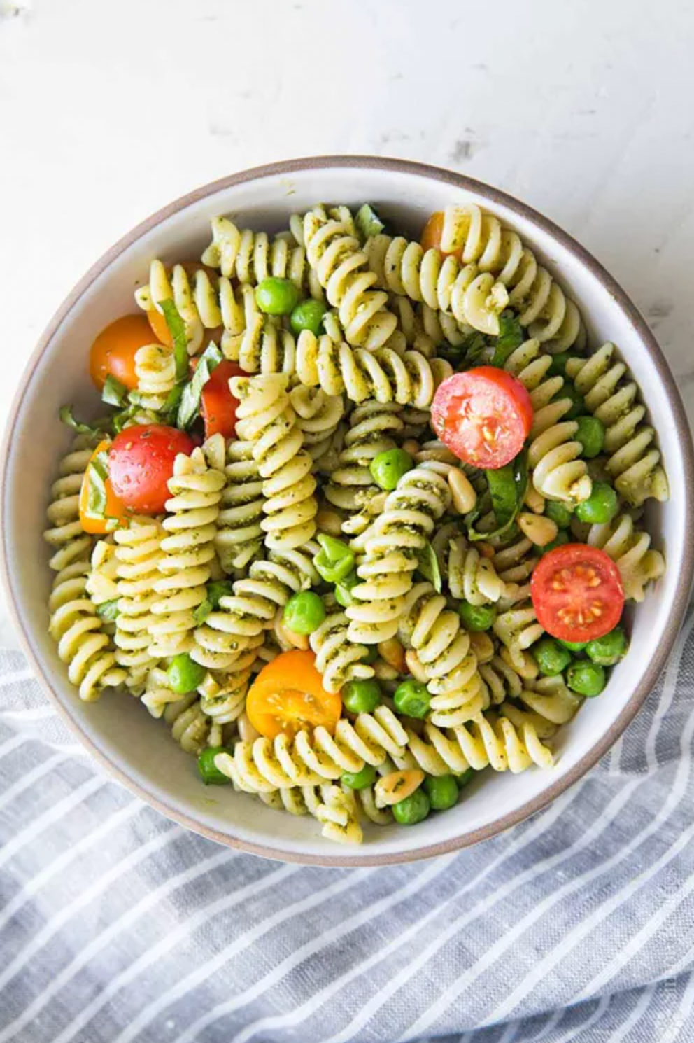 Fusilli Pesto Pasta Salad