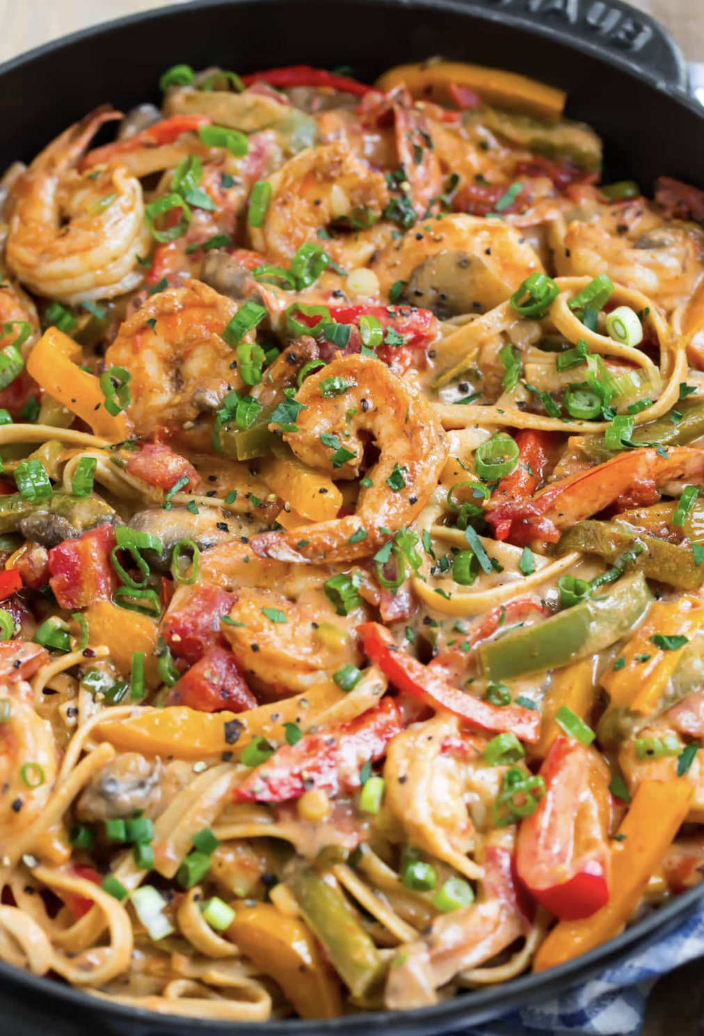 Shrimp and Vidalia Onion Fettuccine Delight