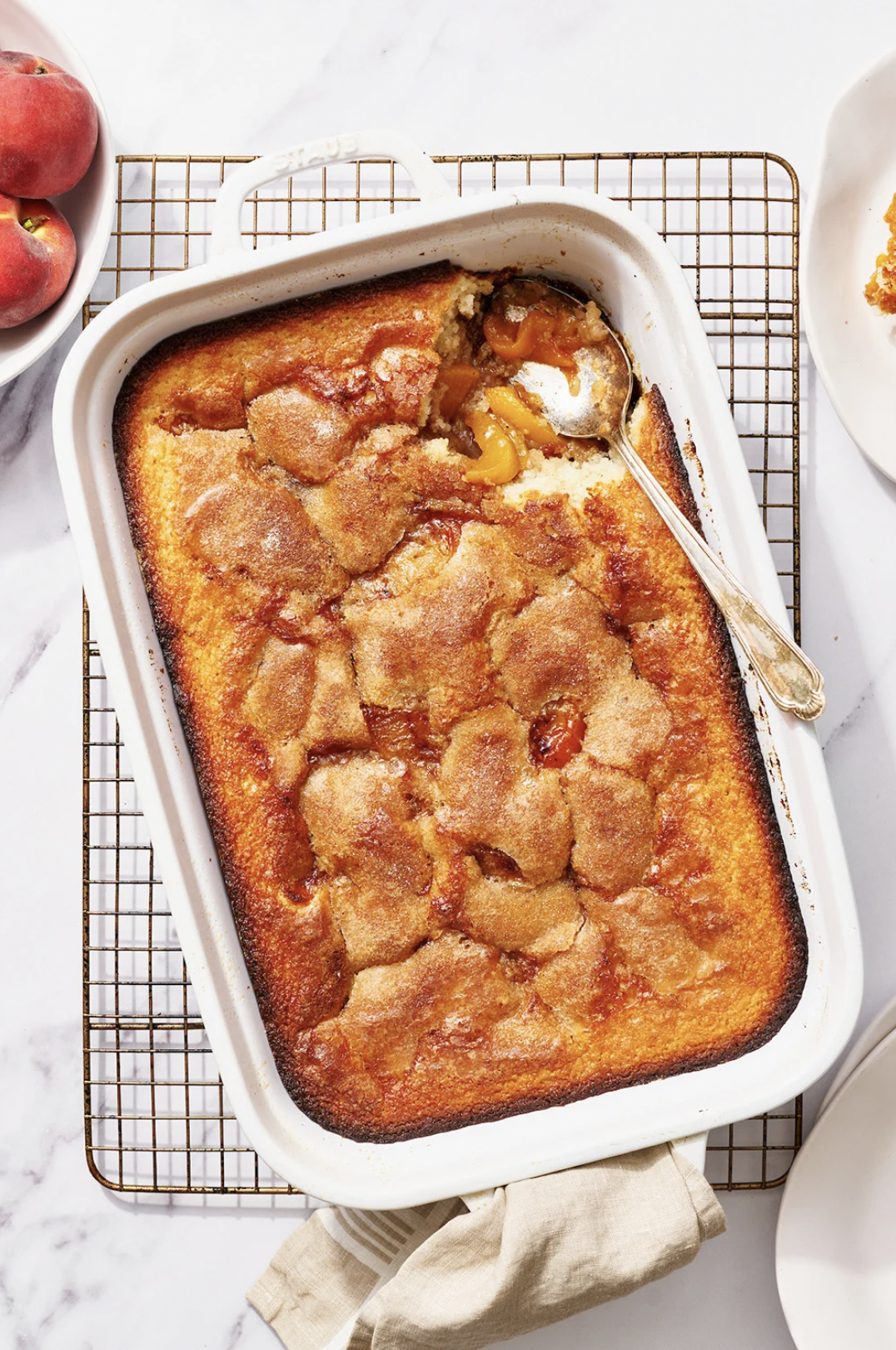 Brown Butter Bourbon Peach Cobbler