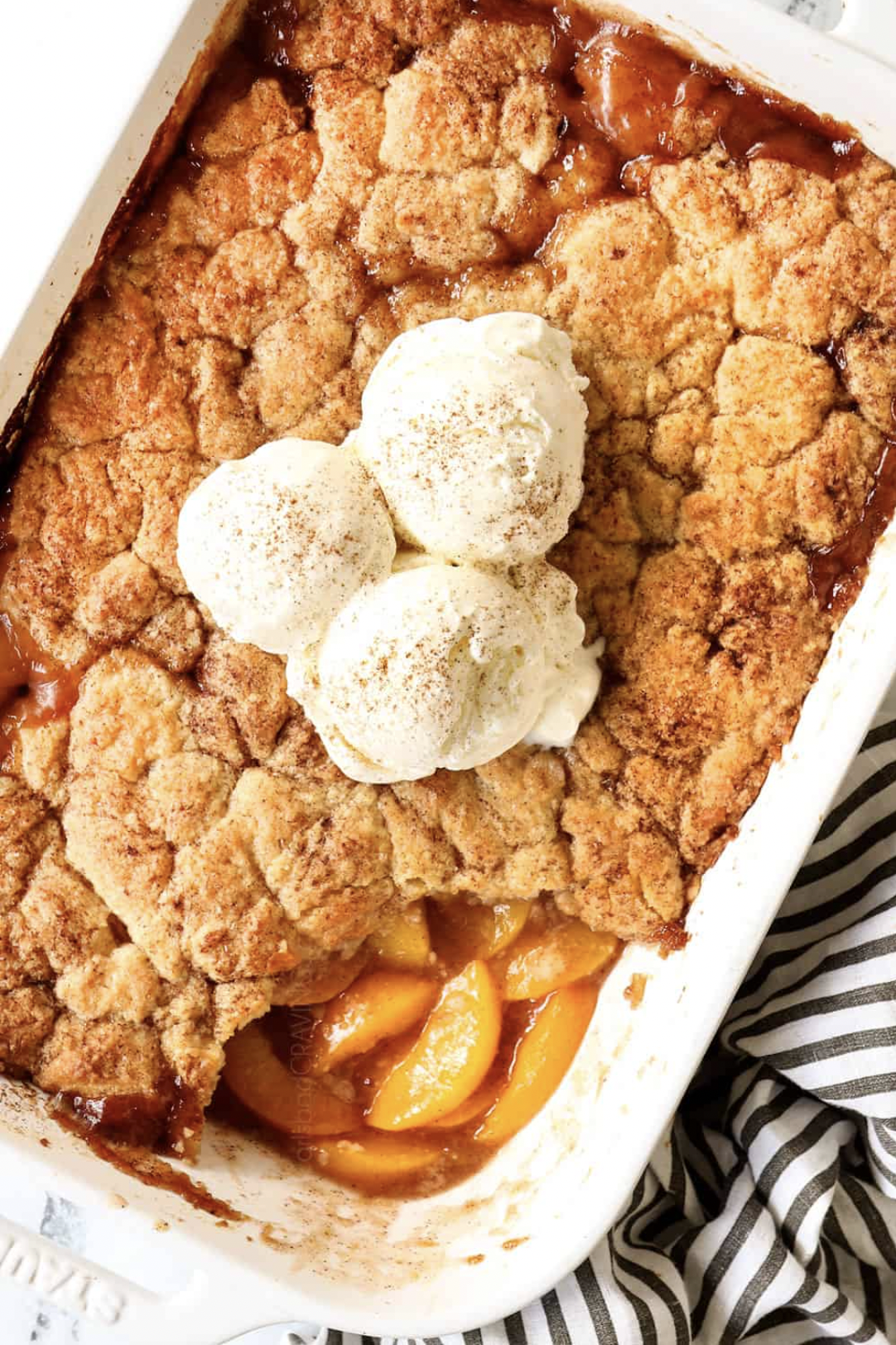 Peach Cobbler With Buttery Biscuit Topping