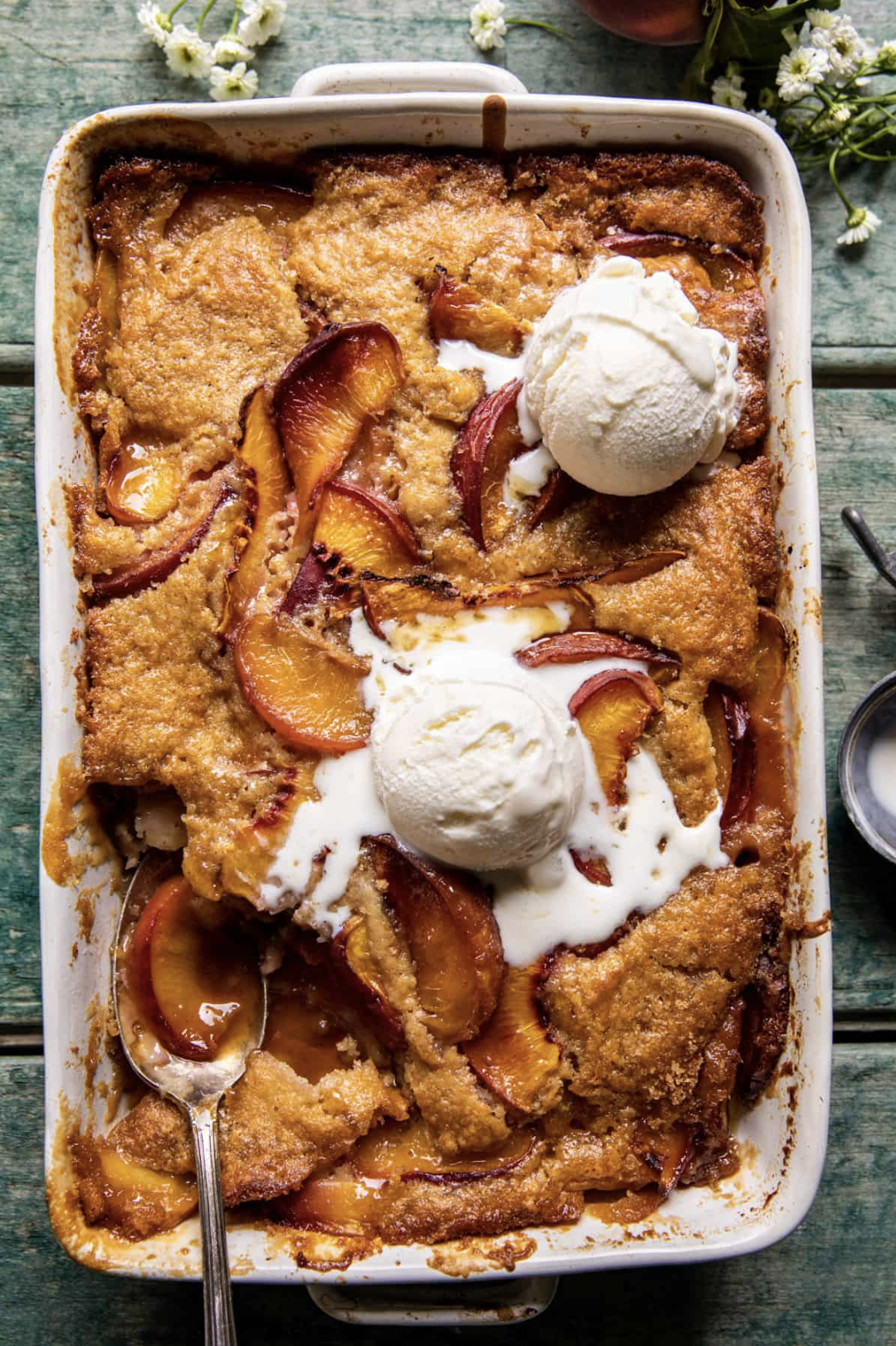 Sweet & Cozy Peach Cobbler with Maple Butter