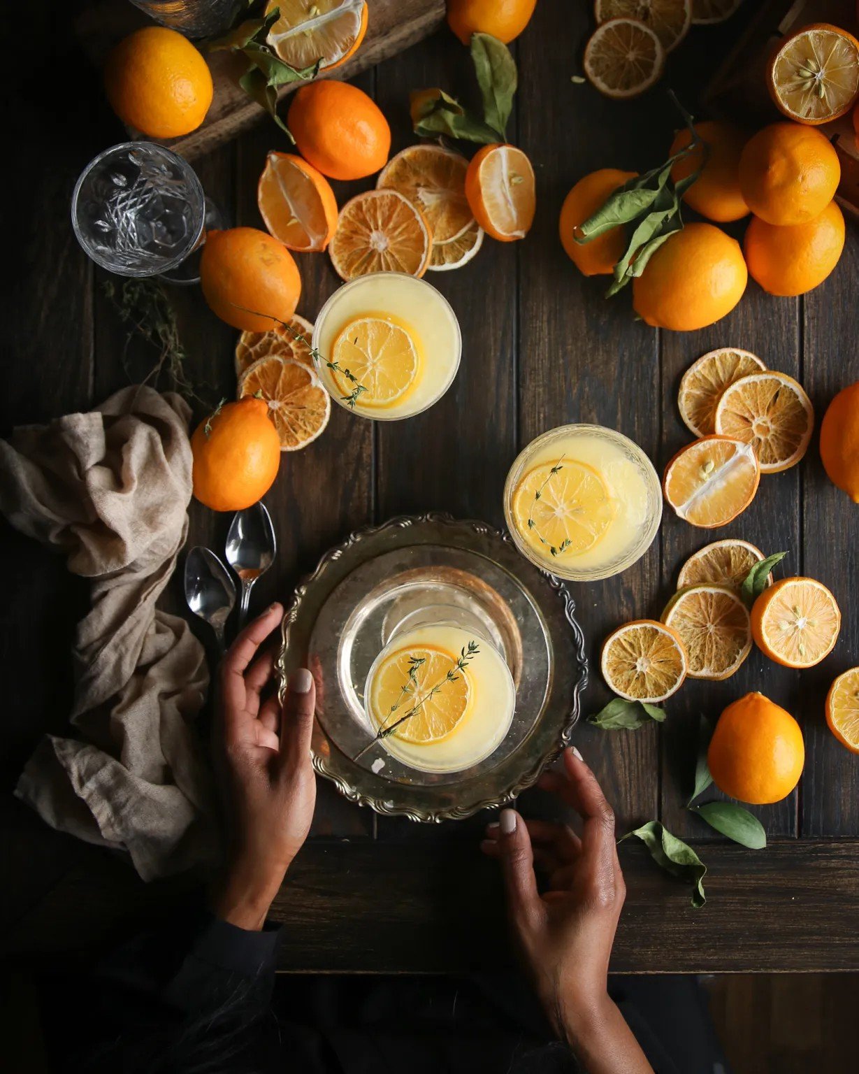 Meyer Lemon Panna Cotta With Lemon Gelee