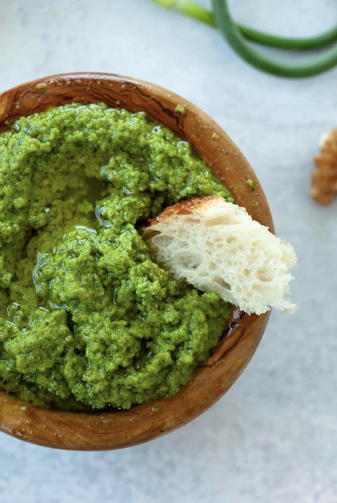 Parmesan Cheese Garlic Scape Pesto