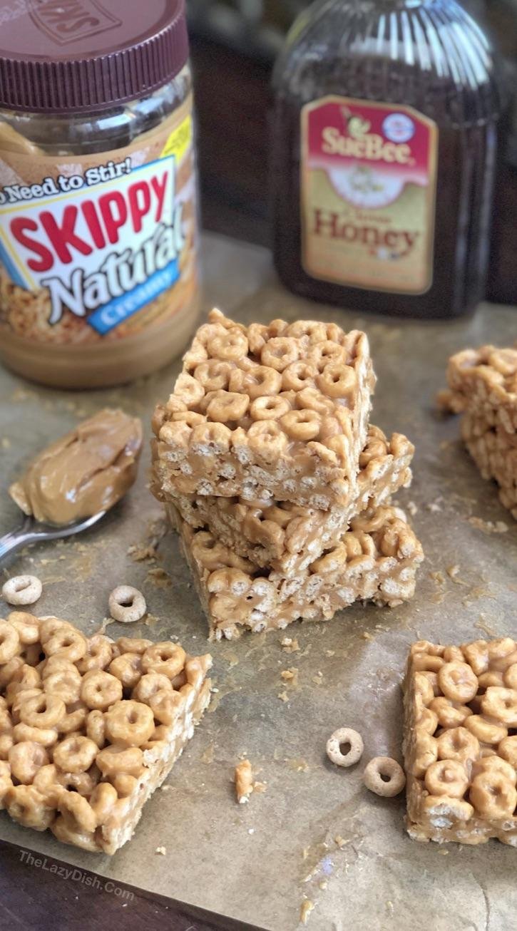 Peanut Butter Honey Cheerios Bars