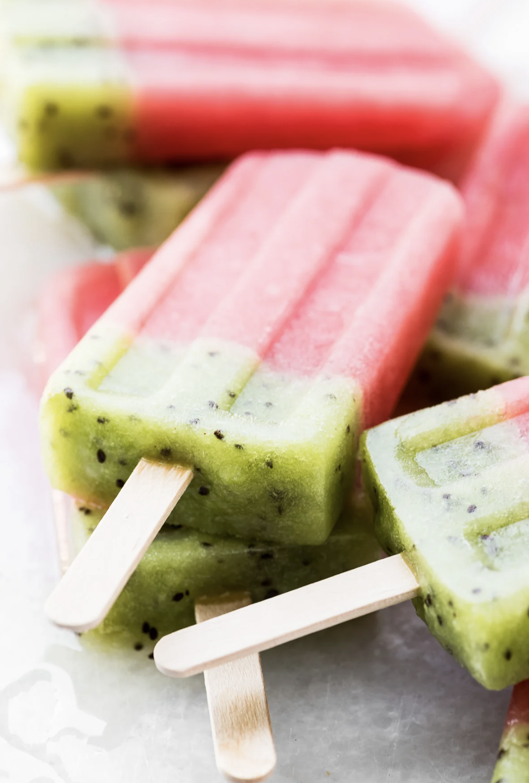 Tropical Watermelon-Kiwi Popsicles