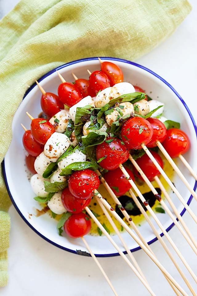 Tomato Mozzarella Skewers