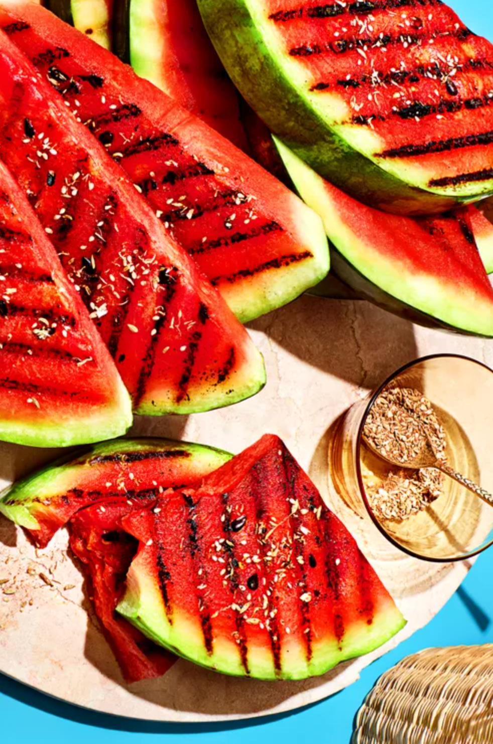 Grilled Watermelon with Chamomile-Cocoa Salt