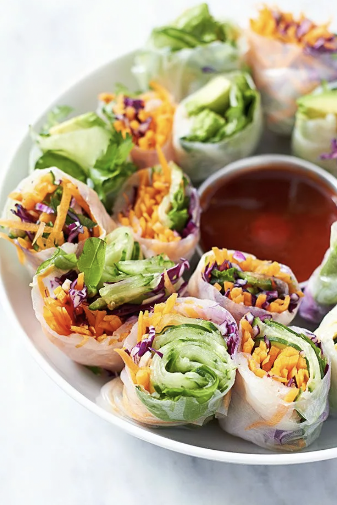 Zesty Veggie Spring Rolls