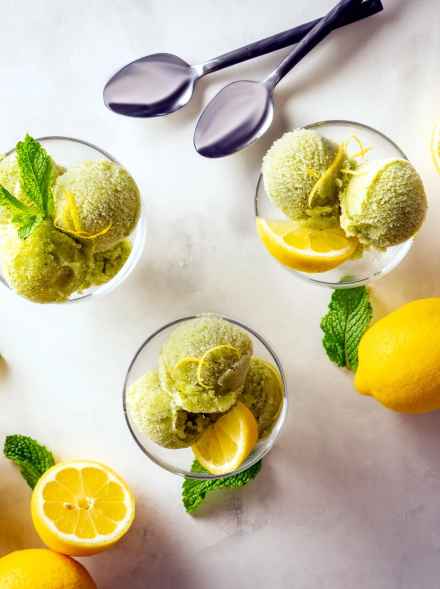 Refreshing Limonana Sorbet