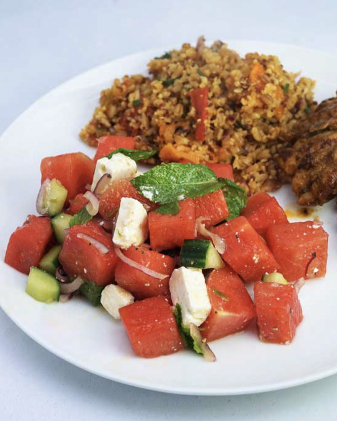 Watermelon And Red Onion Salad