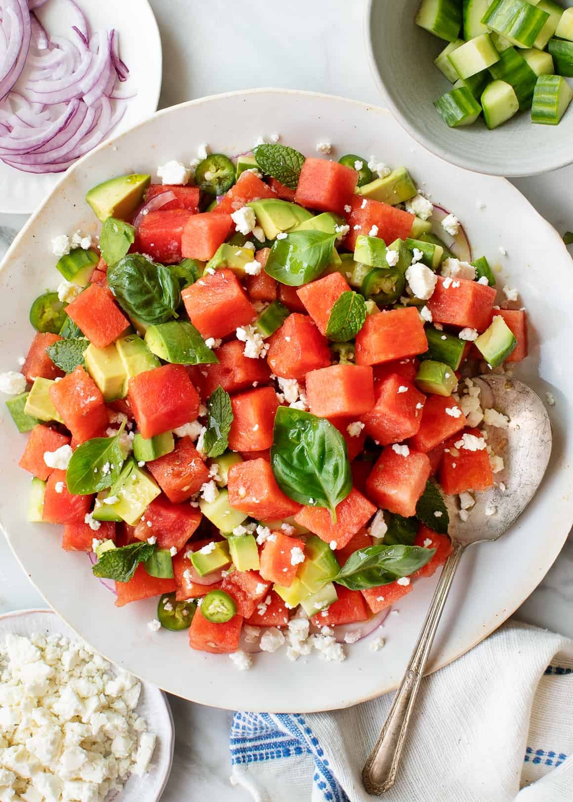 Zesty Watermelon Delight With Feta