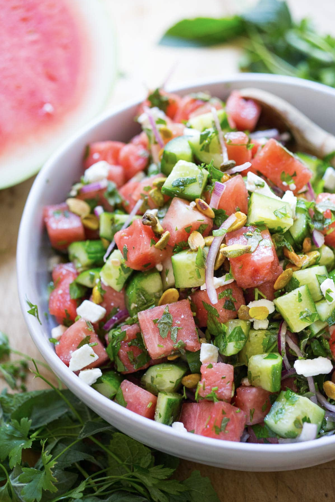 Mint, Parsley, And Watermelon Salad