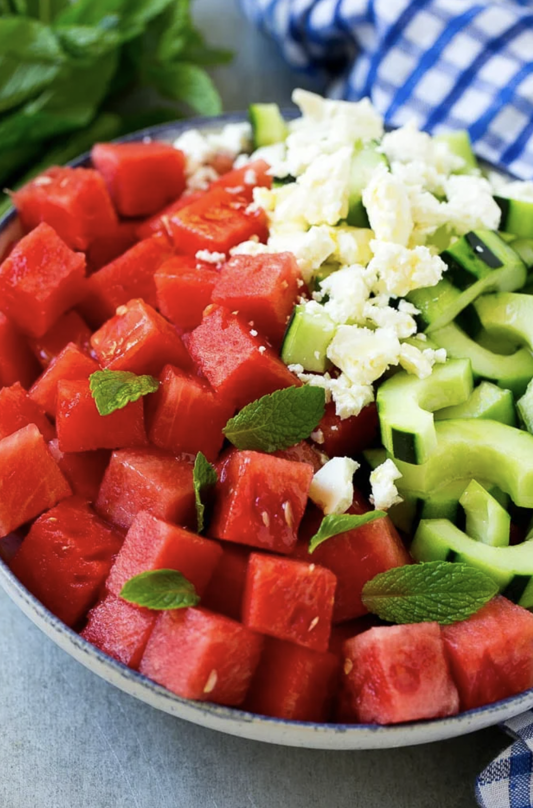 Refreshing Watermelon-Cucumber Mint Delight