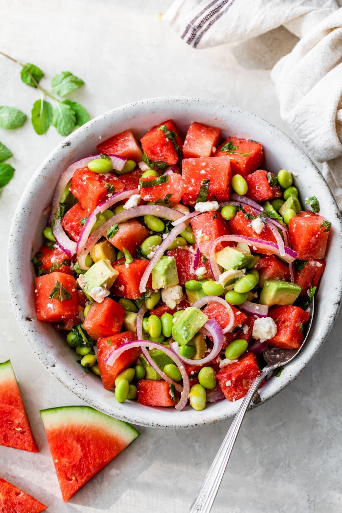 Zesty Watermelon Edamame Delight