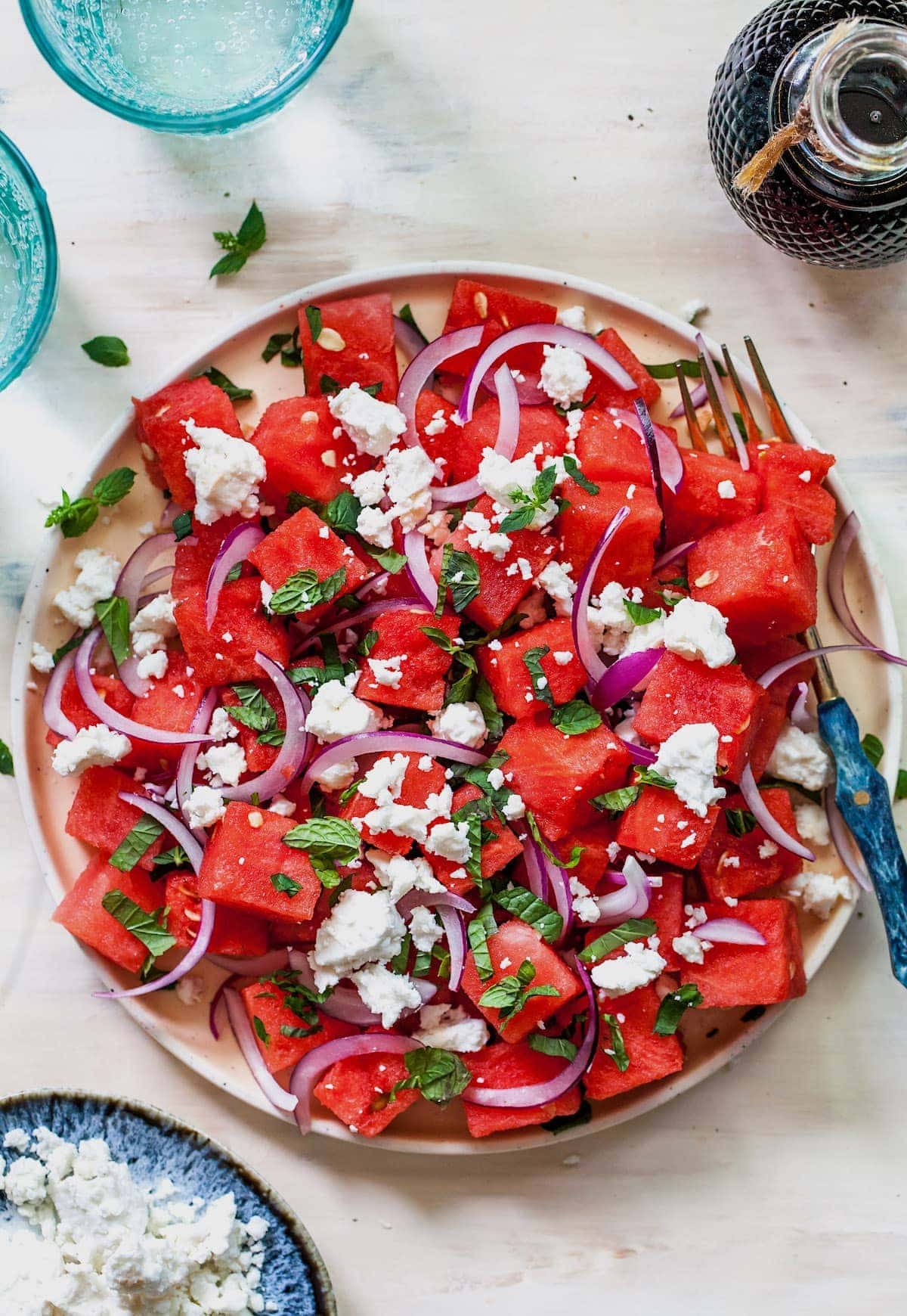 Refreshing Watermelon Mint Feta Salad