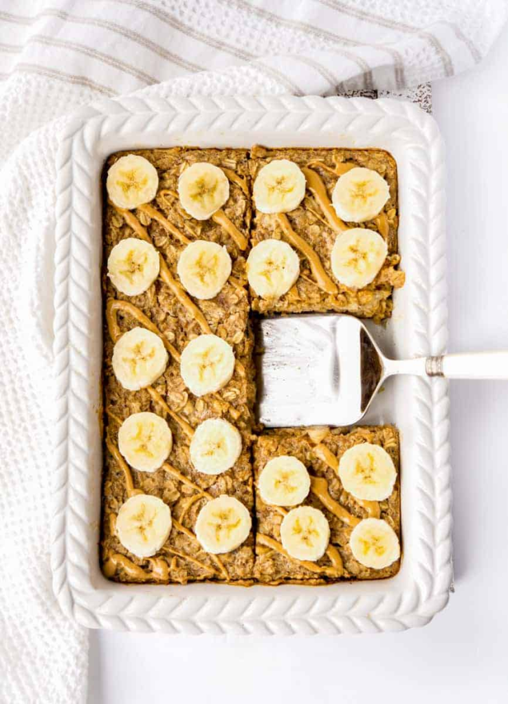 Peanut Butter Banana Baked Oatmeal