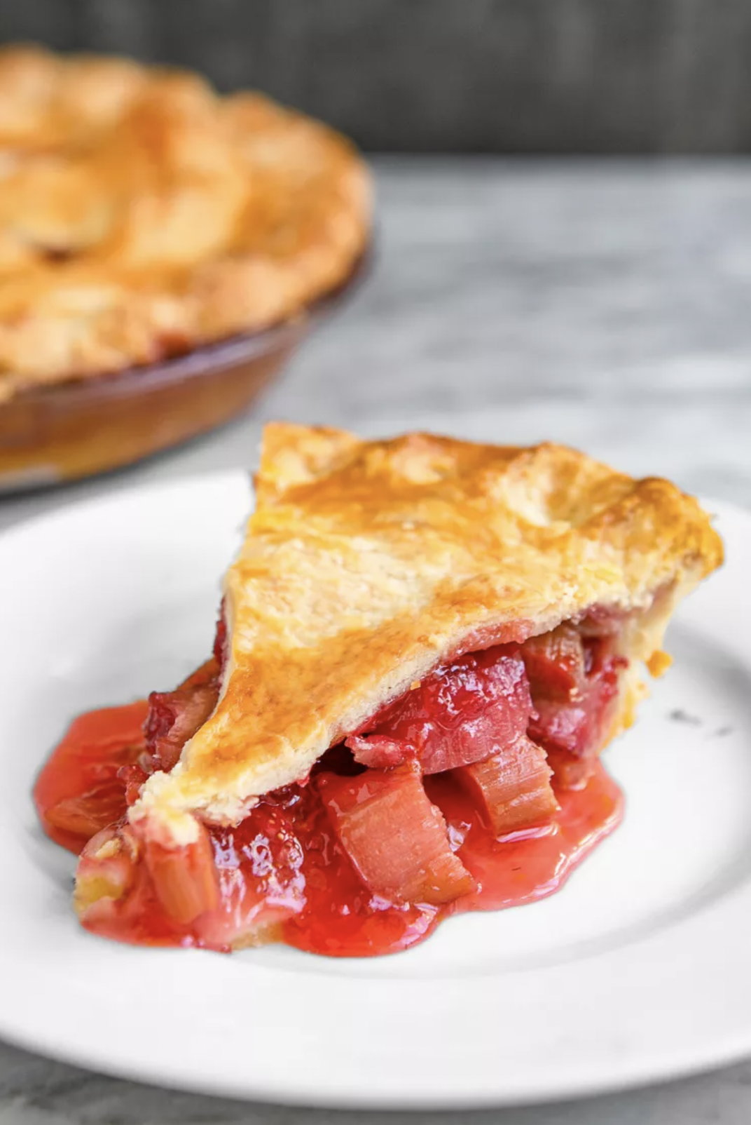 Strawberry Rhubarb Pie With Orange Zest