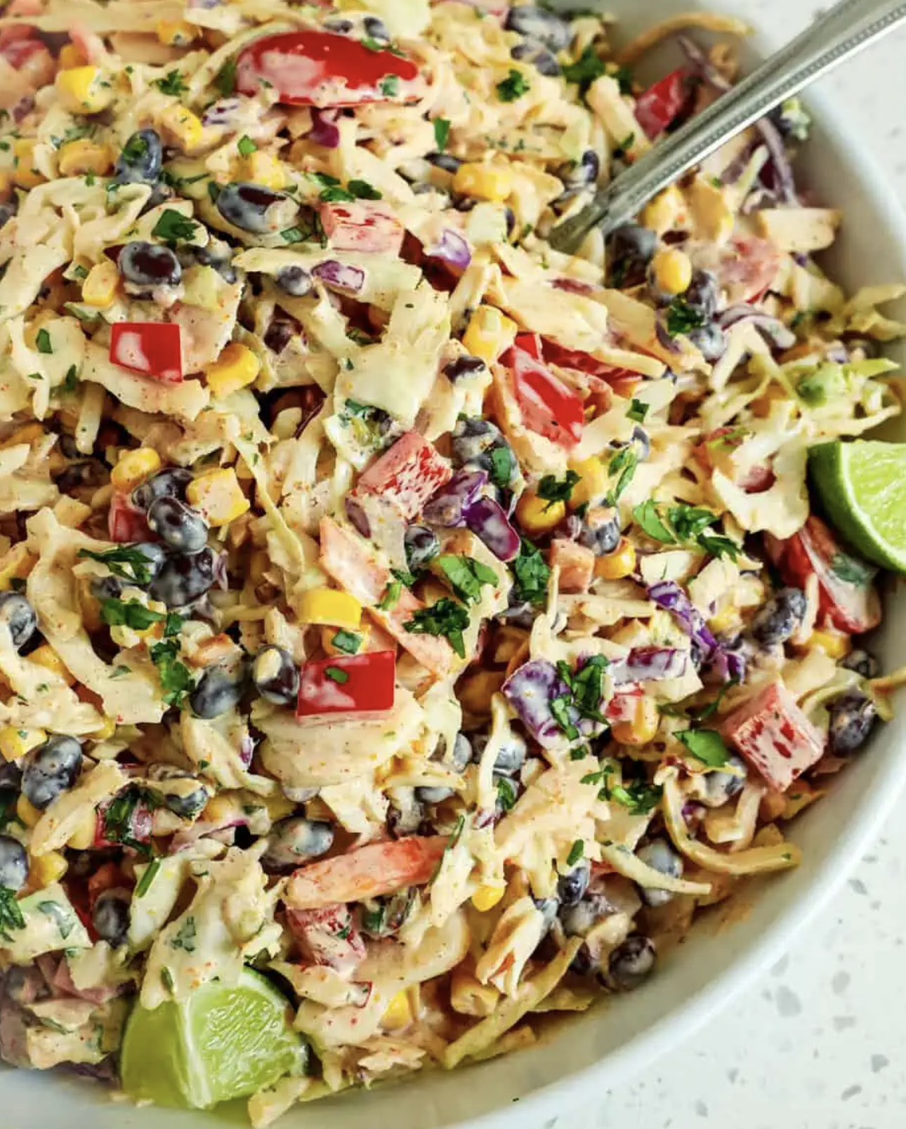 Grape Tomatoes And Black Beans Coleslaw