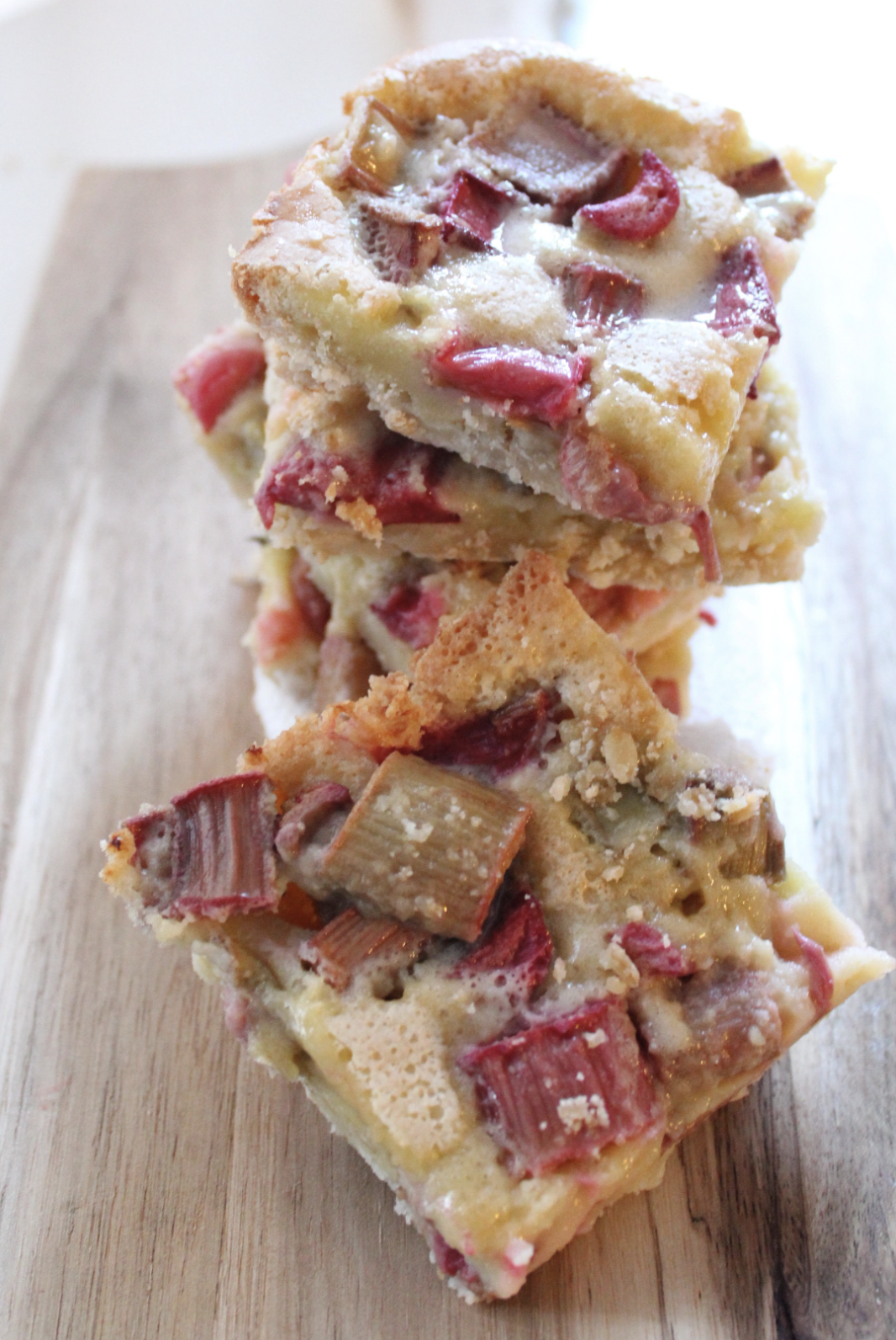 Rhubarb Bars With A Tangy Twist