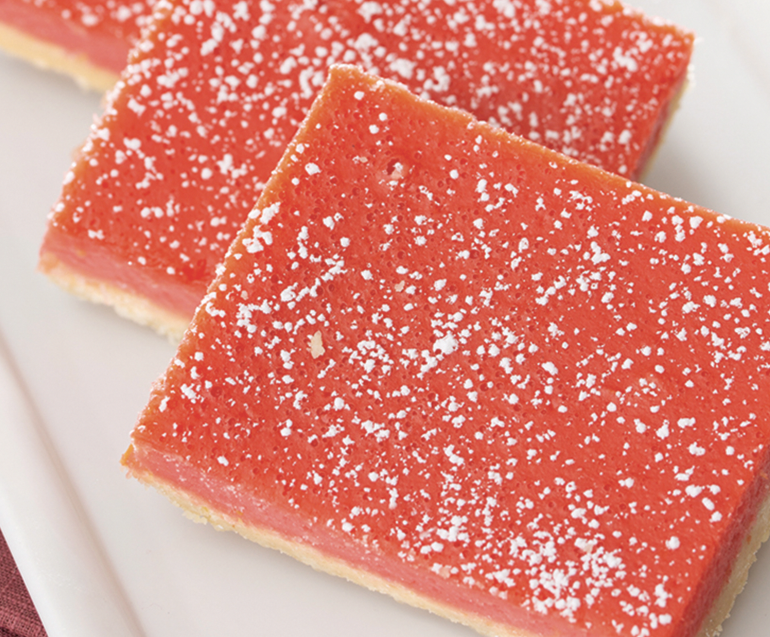 Rhubarb Puree Custard Bars