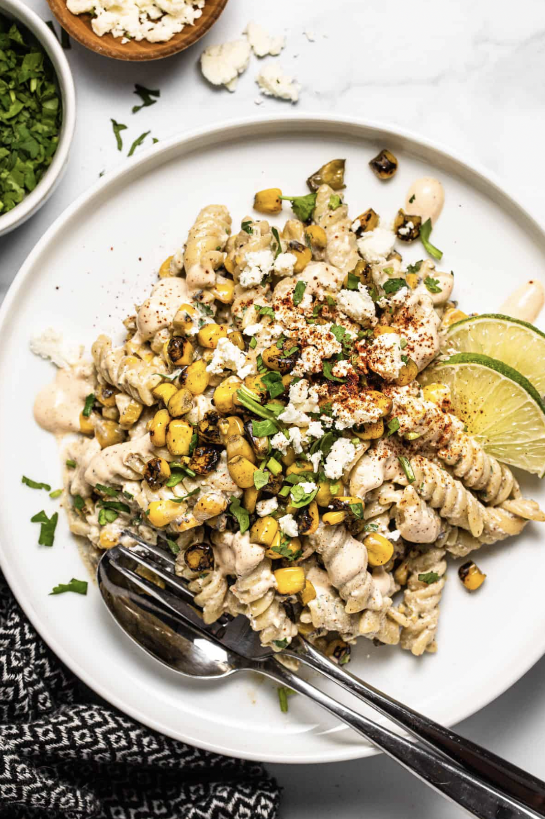 20-minute Mexican Street Corn Pasta Salad