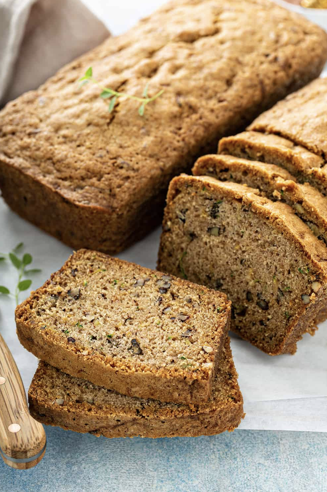 Zucchini And Chopped Pecans Bread