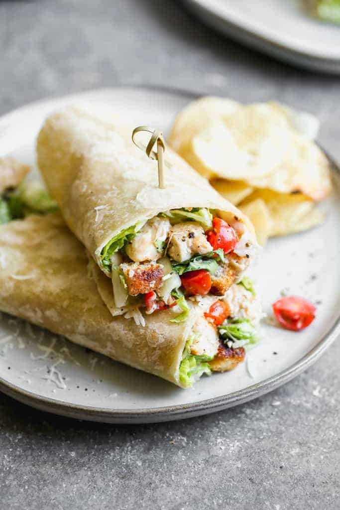 Chicken Caesar Wraps