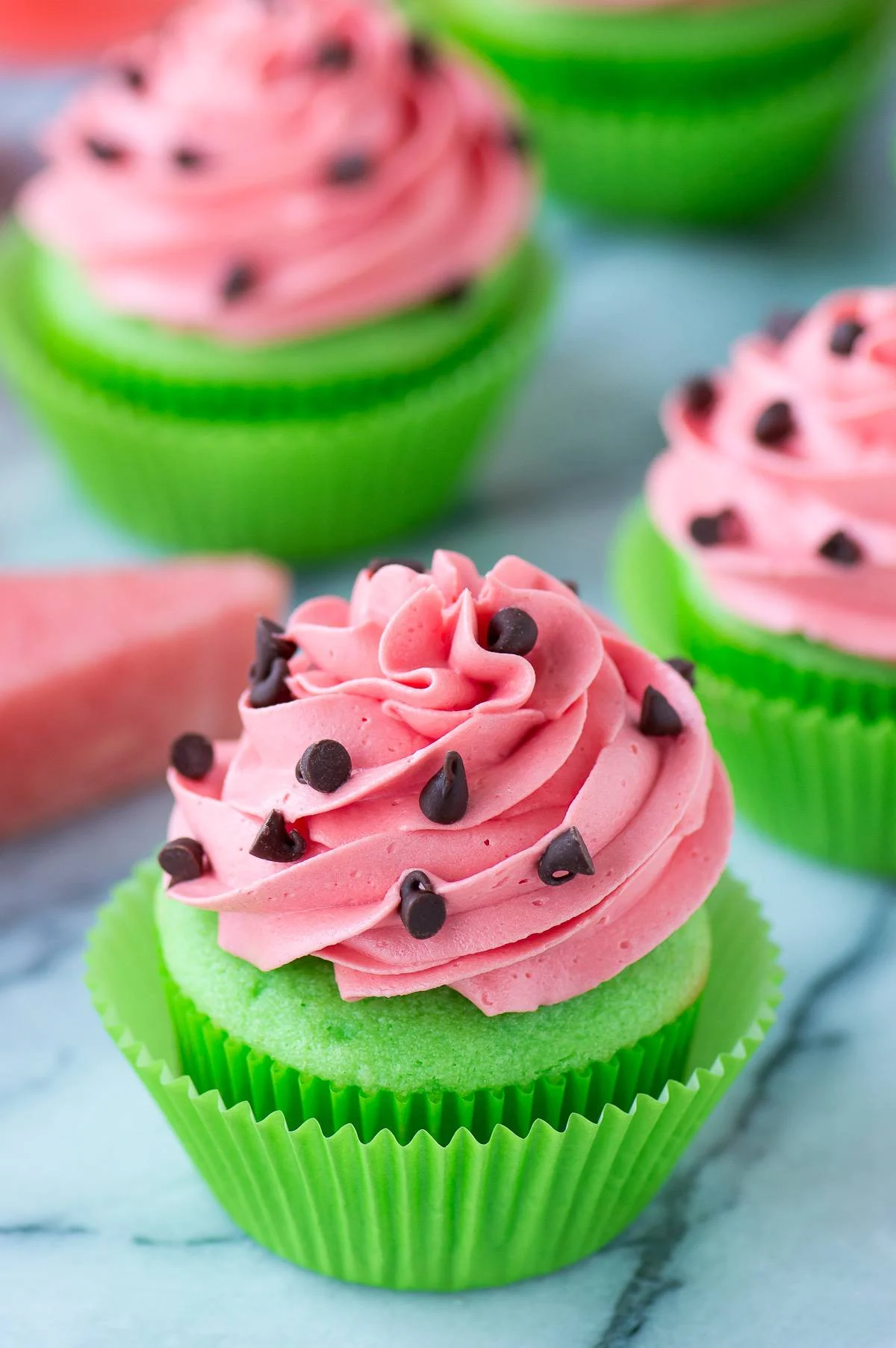 Most Delicious Watermelon Cupcake