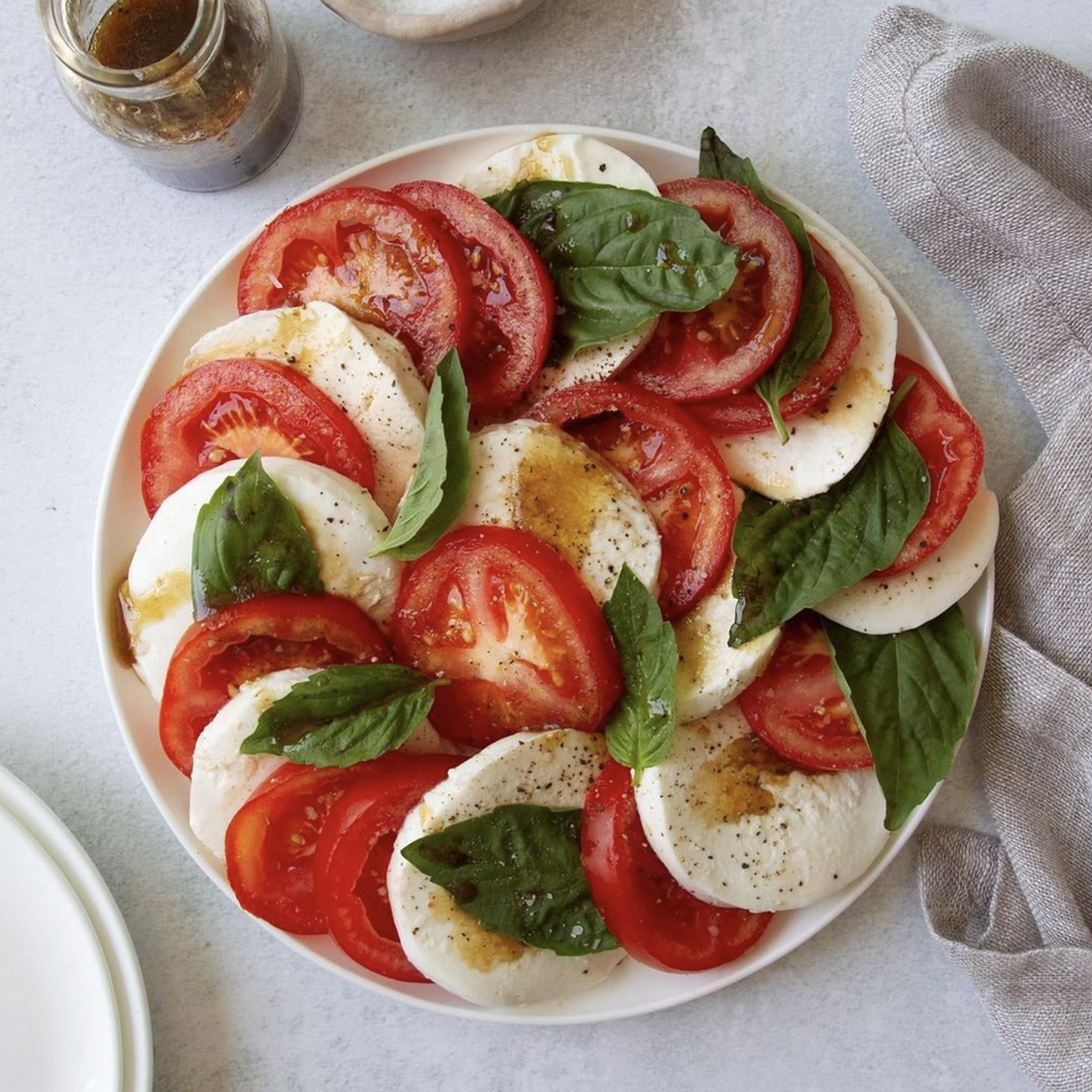 Ground Mustard Caprese Salad