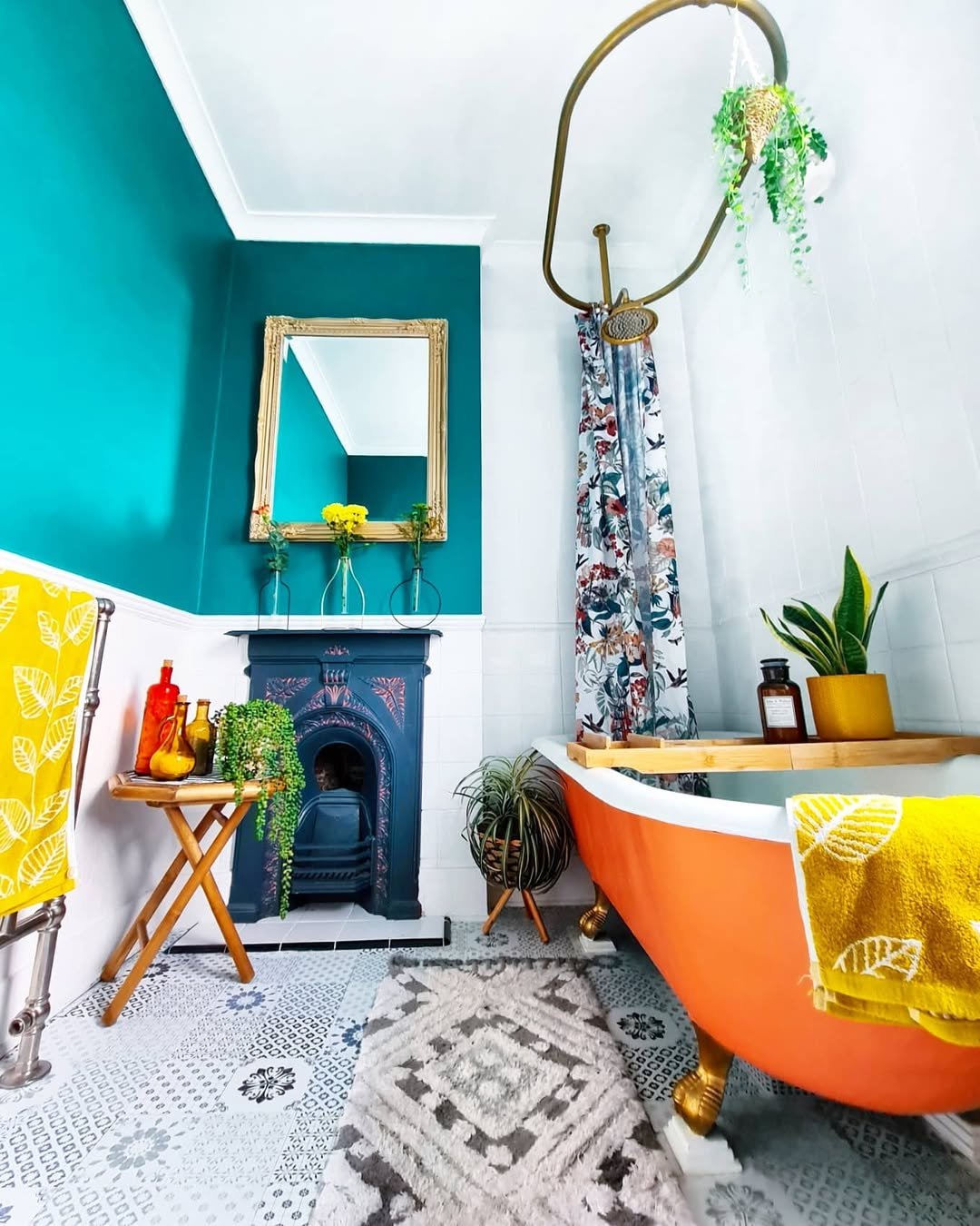 Bold Colors Meet Victorian Elegance